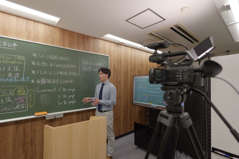 映像授業の撮影風景