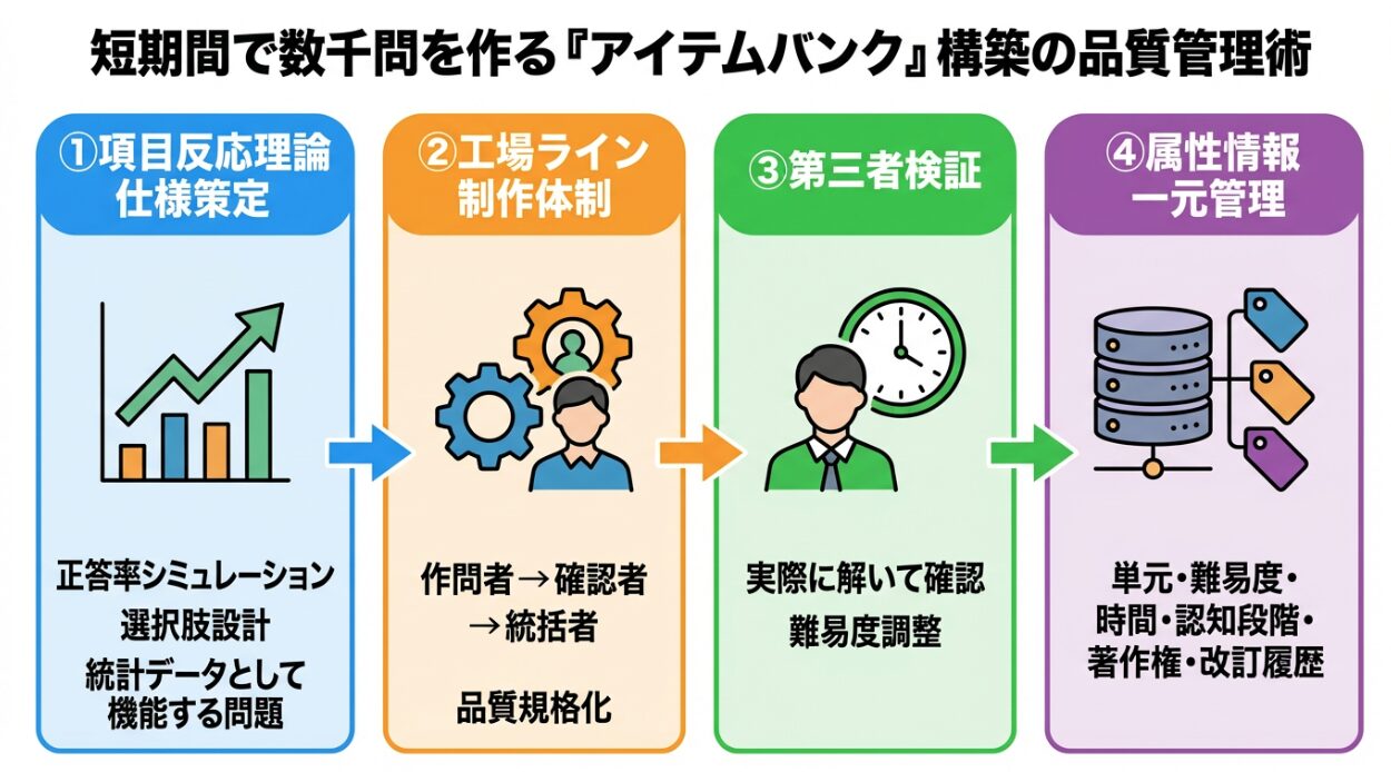 短期間で数千問を作る「アイテムバンク」構築の品質管理術
