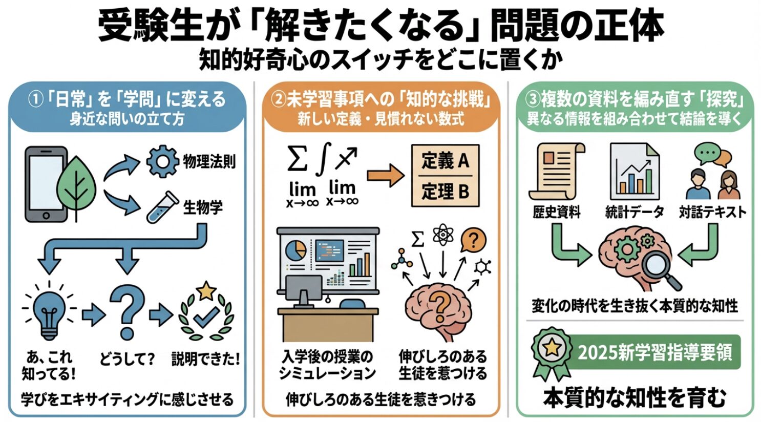 受験生が「解きたくなる」問題の正体:知的好奇心のスイッチをどこに置くか