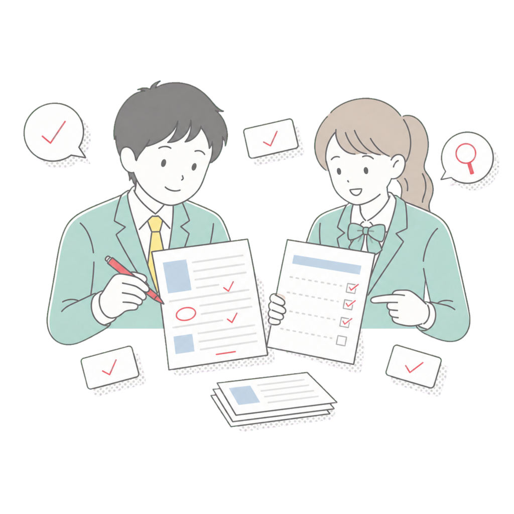 入試問題検証の制作事例イメージ
