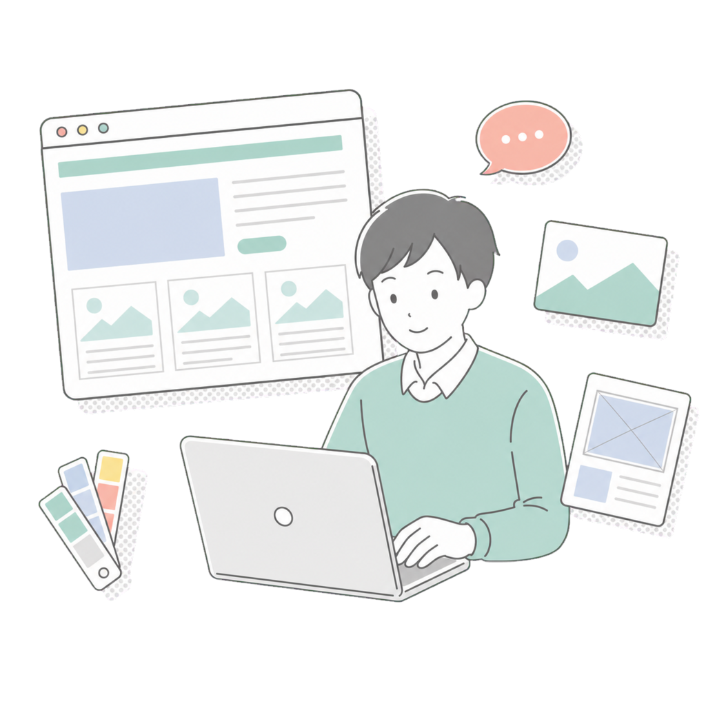 webの制作事例イメージ