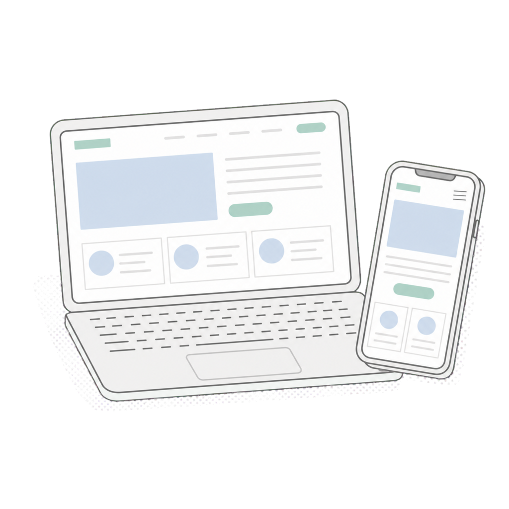 webの制作事例イメージ