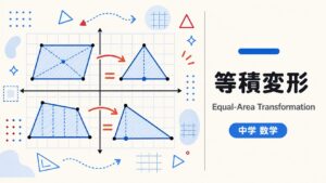 等積変形インタラクティブ教材の制作サンプル|出版社・学習塾向け数学教材制作のサンプル