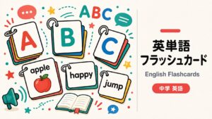 英単語フラッシュカードのサンプル