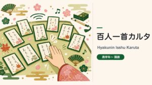 百人一首カルタ インタラクティブ教材の制作サンプル|出版社・学習塾向け国語(古典)教材制作のサンプル