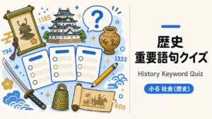 歴史 重要語句クイズ インタラクティブ教材の制作サンプル|出版社・学習塾向け社会(歴史)教材制作のサンプル