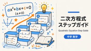 二次方程式ステップガイド教材のサンプル
