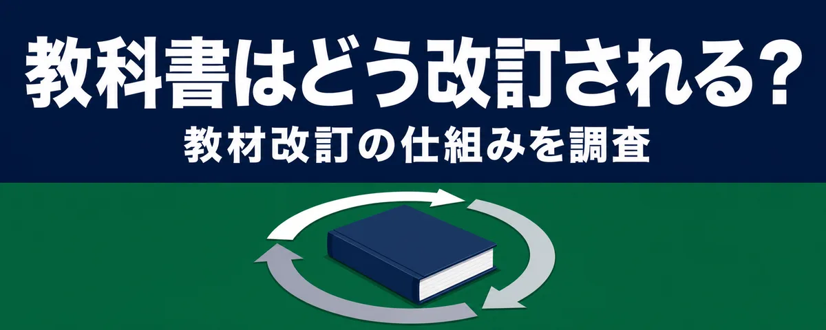 【調査】教科書などの教材改訂の仕組み