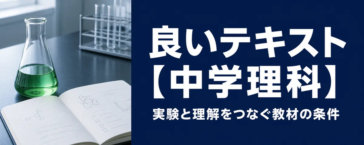 良いテキストのポイント【中学理科編】